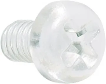 M3 x 6mm Pan Phillips Polycarbonate Bolt Pk 100 6mm M3 Phillips Drive Bolt
Pack 100