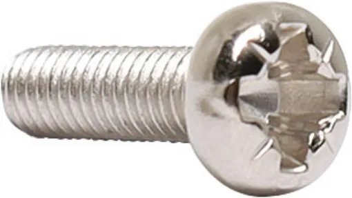 All nickel plated except shakeproof washers which are zinc plated.
Screw Pozi Dve Head M3 x 10
Pack Qty: 200