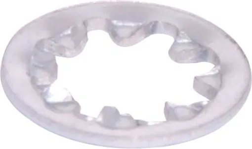 All nickel plated except shakeproof washers which are zinc plated.
Shakeproof Internal Tooth M4
Pack Qty: 25