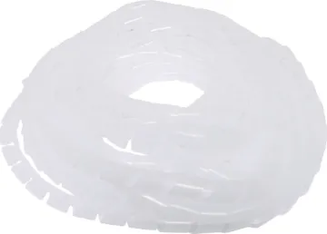 Clear 20mm Cable Spiral Binding 10M Spirals around cables to keep looms neat and tidy. Available in three sizes. 10m rolls.