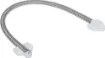A flexible steel wiring loop for connection of sensors to doors. Includes mounting tabs at each end. 6mm cable entry.