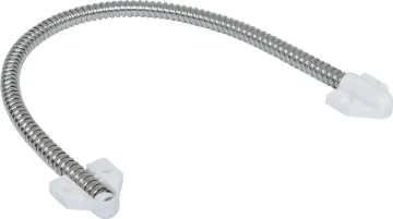 40cm Wiring Door Loop A flexible steel wiring loop for connection of sensors to doors. Includes mounting tabs at each end. 6mm cable entry.