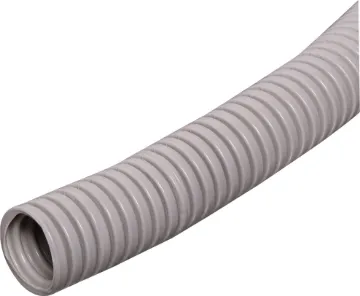 20mm Corrugated Flexible Electrical Conduit 7mm inside diameter. Split along its length to allow easy cable entry.
Polypropylene (PP)