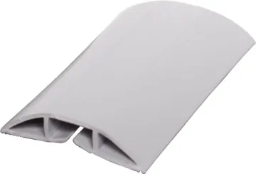 54mm Grey Cable Duct Floor Strip 1.8m Plastic extruded duct with cavity to protect or conceal cables across doorways or down walls. Supplied with self adhesive tap for easy installation.