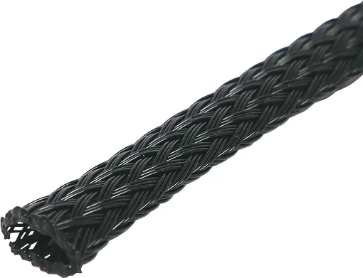 6mm expandable braided cable sheathing with a cylindrical self closing design. 10m length.