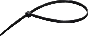 280mm x 4.6mm UV Resistant Nylon Cable Ties Black Pk 100 Quick and easy way to tidy up all your loose cables. Super strong and simple to use. Cable ties resistant to cracking or deterioration under exposure to UV light. ie sunlight. Black only. Pack of 100.