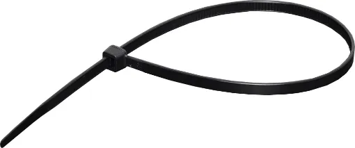 Quick and easy way to tidy up all your loose cables. Super strong and simple to use. Cable ties resistant to cracking or deterioration under exposure to UV light. ie sunlight. Black only. Pack of 100.