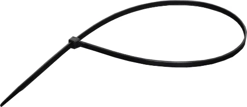 Cable ties resistant to cracking or deterioration under exposure to UV light. ie sunlight. Black only.