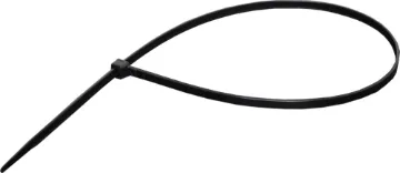 430mm x 4.6mm UV Resistant Nylon Cable Ties Black Pk 1000 Cable ties resistant to cracking or deterioration under exposure to UV light. ie sunlight. Black only.
