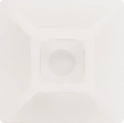 Constructed of nylon 66, 94V-2 and backed with high quality self-adhesive tape. Super strength. 28mm x 28mm