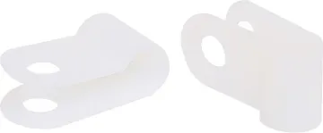 5mm P-Clip Cable Clamp Pk 10 Secures to chassis with 4mm bolt, washer and nut.Nylon 66, 94V-2.