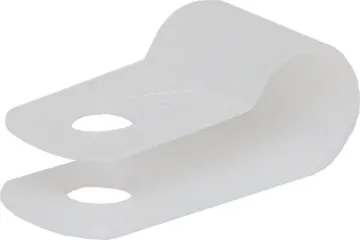 6.4mm P-Clip Cable Clamp Pk 100 Secures to chassis with 4mm bolt, washer and nut.Nylon 66, 94V-2.