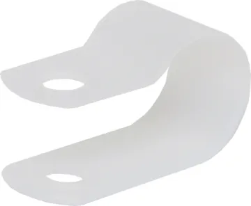 9.5mm P-Clip Cable Clamp Pk 10 Secures to chassis with 4mm bolt, washer and nut.Nylon 66, 94V-2.
Dimensions in millimetres