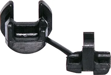 7.4-8.2mm Black Cord Grip Grommet Pk 100 To suit cables 7.4mm - 8.2mm. 1.9mm to 3.2mm chassis thickness. Hole size 15.9 x 14mm. Nylon type. Pack 100