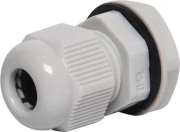 3-6.5mm EG7/PG7 Grey IP68 Nylon Cable Gland Multi-piece cable glands with rubber clamping ring for sealing cable apertures in weatherproof equipment or speaker enclosures.
