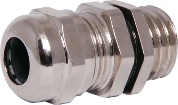 3-6.5mm EG7/PG7 IP68 Metal Cable Gland IP68 cable gland with a rubber clamping ring for a weatherproof cable seal. Quality nickel plated brass.
Standard gland suits cable diameter 3mm to 6.5 mm. Mounting hole   12mm.