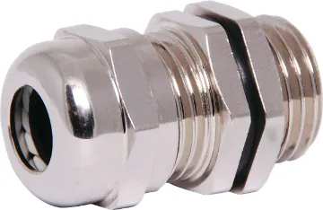 4-8mm EG9/PG9 IP68 Metal Cable Gland IP68 cable gland with a rubber clamping ring for a weatherproof cable seal. Quality nickel plated brass.
Standard gland suits cable diameter 4mm to 8mm. Mounting hole   15mm.