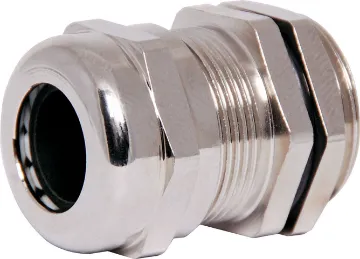 6-12mm EG13.5/PG13.5 IP68 Metal Cable Gland IP68 cable gland with a rubber clamping ring for a weatherproof cable seal. Quality nickel plated brass.
Standard gland suits cable diameter 6mm to 12mm. Mounting hole   20mm.
