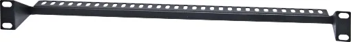 This 19&quot cable support bar is great for organising and supporting all your interconnect cables to the patch panels. Cables can be anchored to the panel by using cable ties to secure the cables to the supports. Black powdercoated finish.