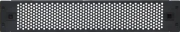 2U / 2RU Vented Snap In Steel 19" Rack Blanking Panel A real time saver for the installer, these snap in rack panels provide instant in-fill between equipment in 19" rack systems. Ideal for any 19" rack system which requires additional airflow to help keep equipment cool. They require no cage nuts, bolts or tools and are easily removed and relocated if required by pushing the two pressure clips inward