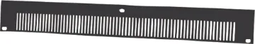 1U / 1RU Black Steel Reinforcement 19" Rack Blanking Panel Vented panel, specifically designed to add rigidity to our rack frames. Pre-drilled with extra mounting holes to install into the top and bottom of the rack frames. Tough powdercoated finish.