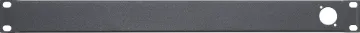 1U 1 Way 'D' Series Connector 19" Patch Panel  Pre-punched 1RU rack panel with single set of D series compatible mounting holes. This panel is ideal for test connections in 19" rack systems. Tough black powder coated finish.