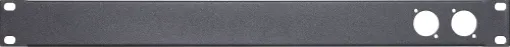 Pre-punched 1RU rack panel with two sets of D series compatible mounting holes. This panel is ideal for test connections in 19" rack systems. Tough black powder coated finish.