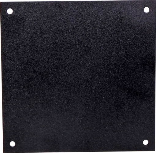 Blanking plate powdercoated in the same colour as the main panel.