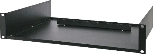 All models supplied in flat pack form - assembles in minutes. 
Simply screws to the rack frame. Suitable for equipment that does not rack mount, e.g. C.D. players, tuners, videos, computer monitors, etc.