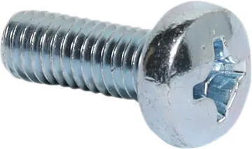 M6 Silver Pan Phillips Rack Bolt Pk 12 M6 x 16mm zinc plated. Phillips head. Ideal for use with 19" racking systems.  Pack Qty: 12