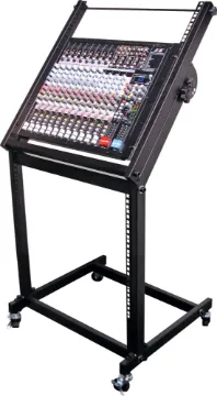 Adjustable Mixer Stand With Castor Wheels This handy mixer stand is fitted with castors for added mobility. Features 9RU of lower rack space for amplifiers, effects units etc. The upper area provides 12RU of mounting space for your mixer.