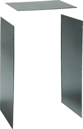 This 18U panel sets provide a neat finish, concealing all enclosed equipment and prevent unauthorised access to the rack.
Each set includes a solid top panel and two side panels to suit the 450mm black rack frames.
To add ventilation, we suggest using the H5602 vented top panel.