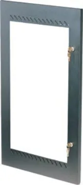 18U Perspex 19" Rack Door These lockable perspex doors may be mounted on the front or rear of the rack. Note, a pop-rivet gun is required for attaching door to the rack frame. Add 30mm to the depth measurement of your rack per door.