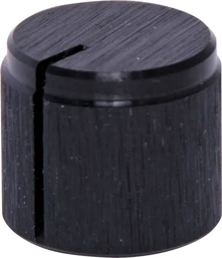 1/4&quot; shaft with grubscrew. Black Anodised