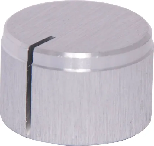 1/4&quot; shaft with grubscrew. Natural Anodised