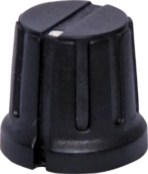 15mm Black 18T Spline PVC Knob Suits 18 tooth spline shaft.