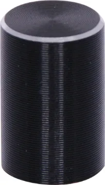 10.5mm Black Aluminium Knob For S1510 Knob suits S1510 PCB mount push button switches, or other switches with 3.3mm square shaft.