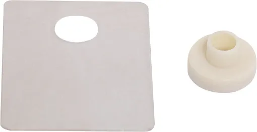 Complete insulating kits include washers and bushes for mounting 4 devices (2 bushes per TO-3).