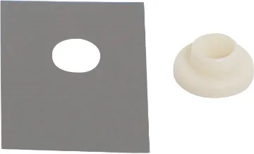 Silicone Rubber TO-126 Insulation Pad Pk 4 Complete insulating kits include washers and bushes for mounting 4 devices (2 bushes per TO-3).
