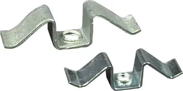 TO-220 Mounting Spring Clip Clamps 2 transistor packages onto a heatsink.  Mounts via a 4mm bolt.  Two models available.
