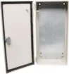 Constructed from 1.2mm steel, these heavy duty wall mount enclosure is suitable for mounting electrical switching circuitry and other industrial designs. Panels are coated in a tough, rippled epoxy polyester powder coat in RAL7035.