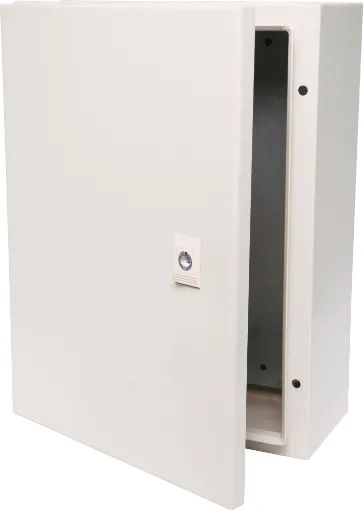 Constructed from 1.2mm steel, these heavy duty wall mount enclosure is suitable for mounting electrical switching circuitry and other industrial designs. Panels are coated in a tough, rippled epoxy polyester powder coat in RAL7035. 