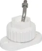Wall mount bracket with adjustable ball joint to suit wall mount speakers. M6 thread. 