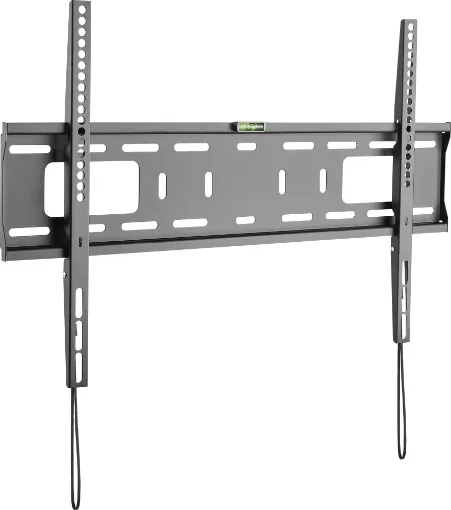 This fixed wall bracket suits flat TV screens between 37"-70". The bracket not only includes a spirit level but also a built in spring locking system for easy installation. Supports weights up to 50kg. 