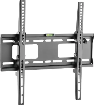 32-55" Flat Screen Tilting LCD Wall Bracket This tilting wall bracket suits flat TV screens between 32"-55". The bracket not  includes a spirit level which allows for easy installation. Supports weights up to 50kg.