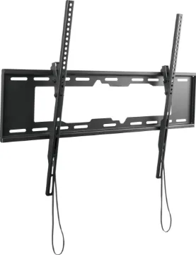 55-90" Flat Screen Tilting LCD Wall Bracket This tilting wall bracket suits flat TV screens between 55"-90". The bracket not only includes a spirit level but also a built in spring locking system for easy installation. Supports weights up to 50kg.