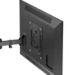 This universal swivel wall bracket suits flat TVs and monitor screens between 23"-43". Ideal for mounting smaller screens in restaurants, bars, information kiosks, plus domestica applications.  