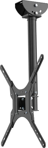 This 26"-55" Flat Screen Ceiling Bracket allows mounting of LCD screens from the ceiling, ideal for use in large areas such as waiting rooms &amp lobbies. Mounting height from ceiling can be varied from 510mm to 810mm. Provides 180&deg of horizontal adjustment, with 15&deg of tilt. Suits VESA 400x400. Supports weight up to 30kg. 