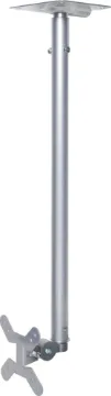 Ceiling Bracket LCD VESA Silver 15kg Allows mounting of LCD screens from ceiling. Ideal for installations where wall mounting is not possible. Mounting height from ceiling can be varied from 600mm to 1000mm in 100mm steps.