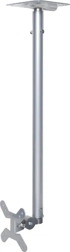 Allows mounting of LCD screens from ceiling. Ideal for installations where wall mounting is not possible. Mounting height from ceiling can be varied from 600mm to 1000mm in 100mm steps.